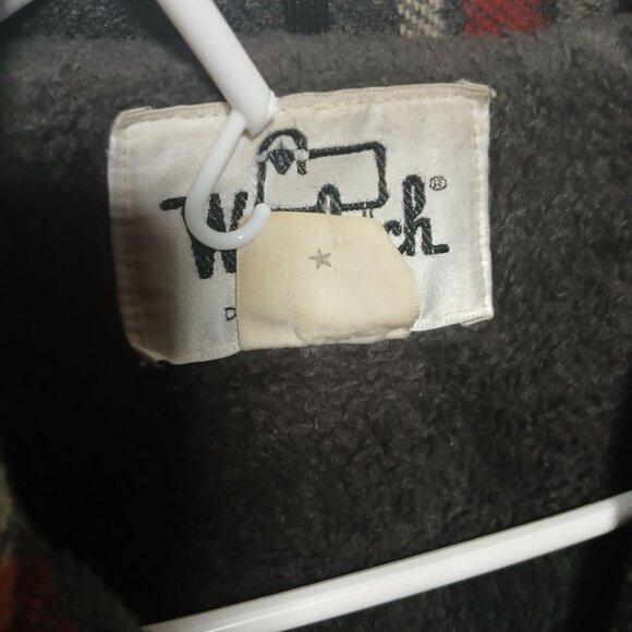 Woolrich Mens Plaid Heavy Jacket Size Large Button-Up Insulated Warm Vintage Det - Picture 8 of 11